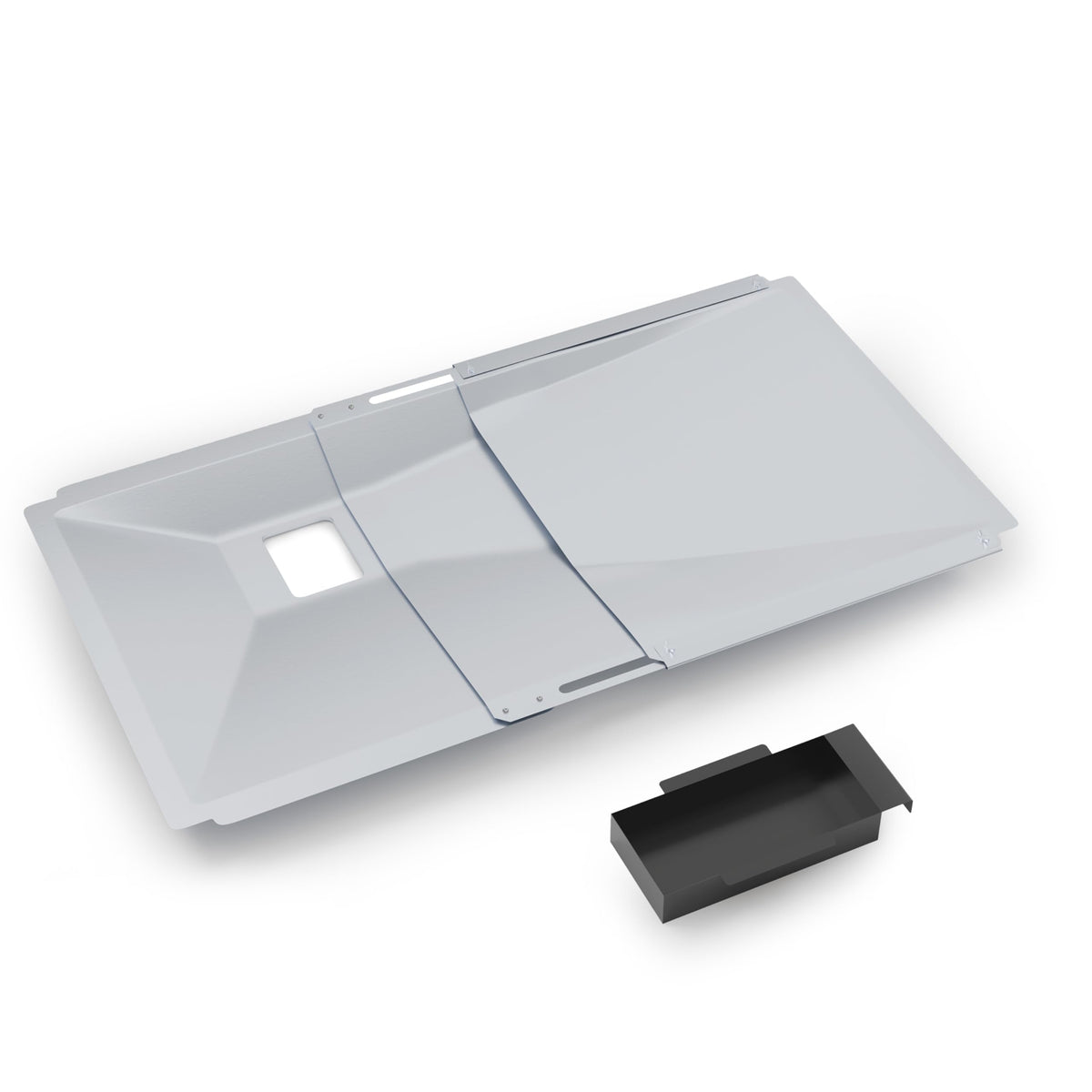 Grilltonic adjustable grease tray with catch pan keeps grease contained and cleanup quick