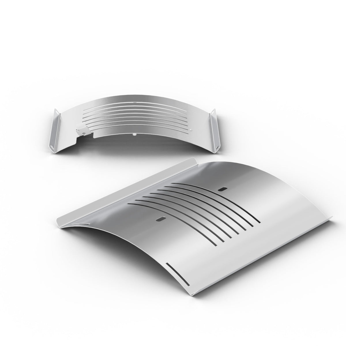 Grilltonic Flame Broiler Kit PB1230 slide cover improves heat distribution for even cooking.