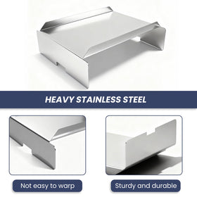 Grilltonic heavy-duty steel construction resists warping during cooking.