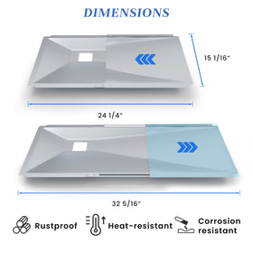 Grilltonic universal grease pan fits Nexgrill models for reliable drip management