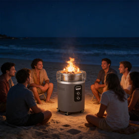 Grilltonic Wheel Kit for Ninja Fireside360 offers quiet roll on tile and concrete.