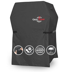 GrillTough heavy-duty grill cover shields a 30-inch grill from rain and sun.