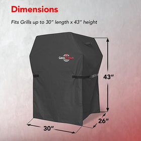 GrillTough waterproof vinyl coating protects the grill from moisture.