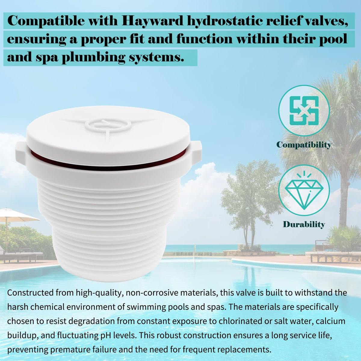 Durable, corrosion-resistant GripNex SP1056 materials resist chlorine and saltwater effects