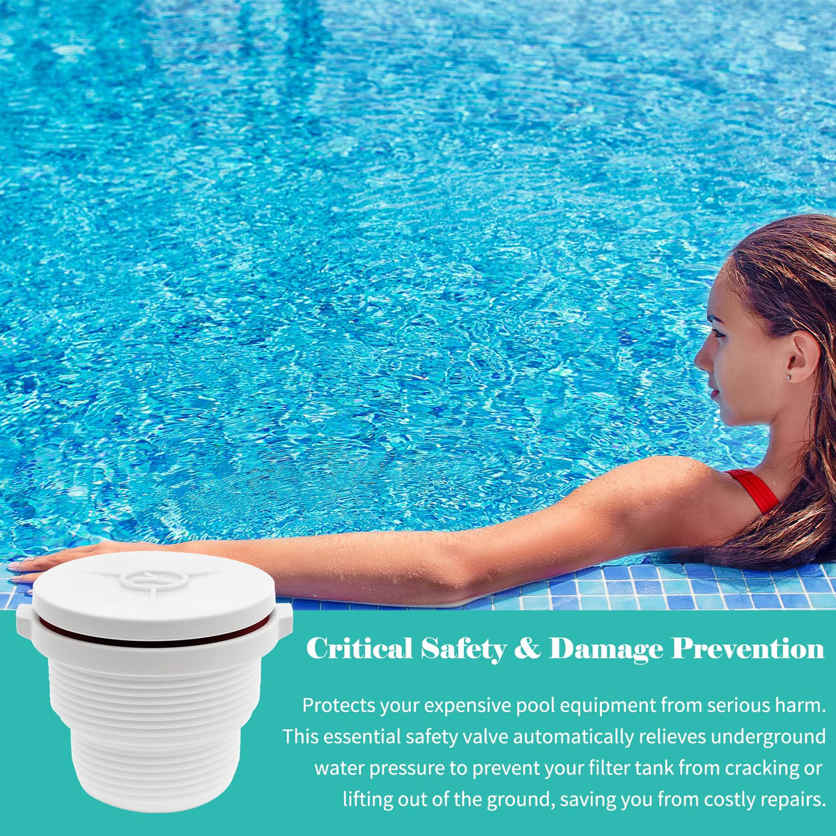 GripNex SP1056 promotes pool safety by preventing shell cracking or lifting
