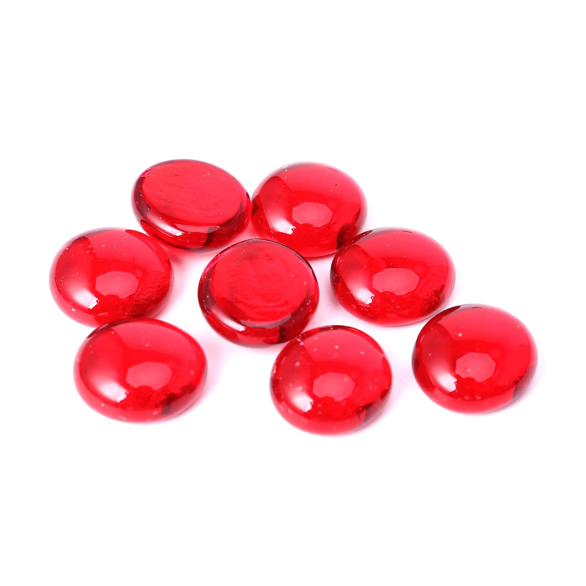 GRISUN 10 pounds of red luster glass beads provide ample decor options.