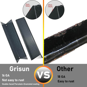 GRISUN 21.5-inch bars replace Weber 7534/7535 with durable enamel.