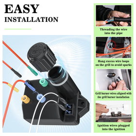 GRISUN 66354 dual-head power cable simplifies wiring.