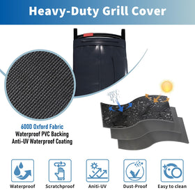 Grisun 7030 premium 600D fabric guards against UV, rain, dust.