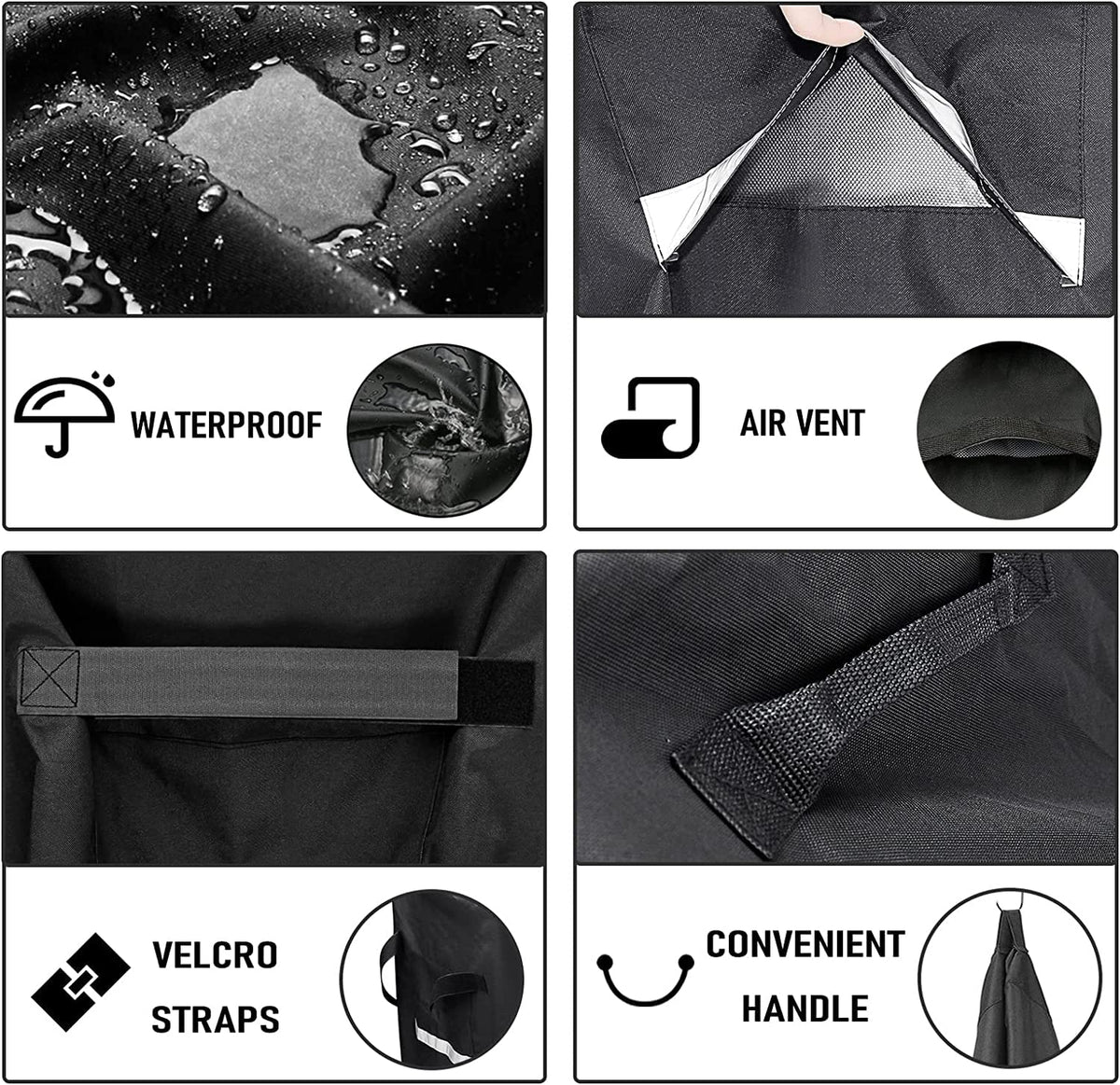 GRISUN air vents reduce condensation to keep the grill dry.