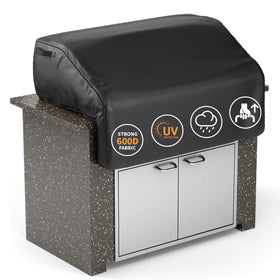 Grisun built-in Bull Outlaw 39-inch cover shields against rain and sun.