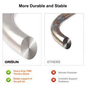 Double-shelf setup from GRISUN expands counter space.