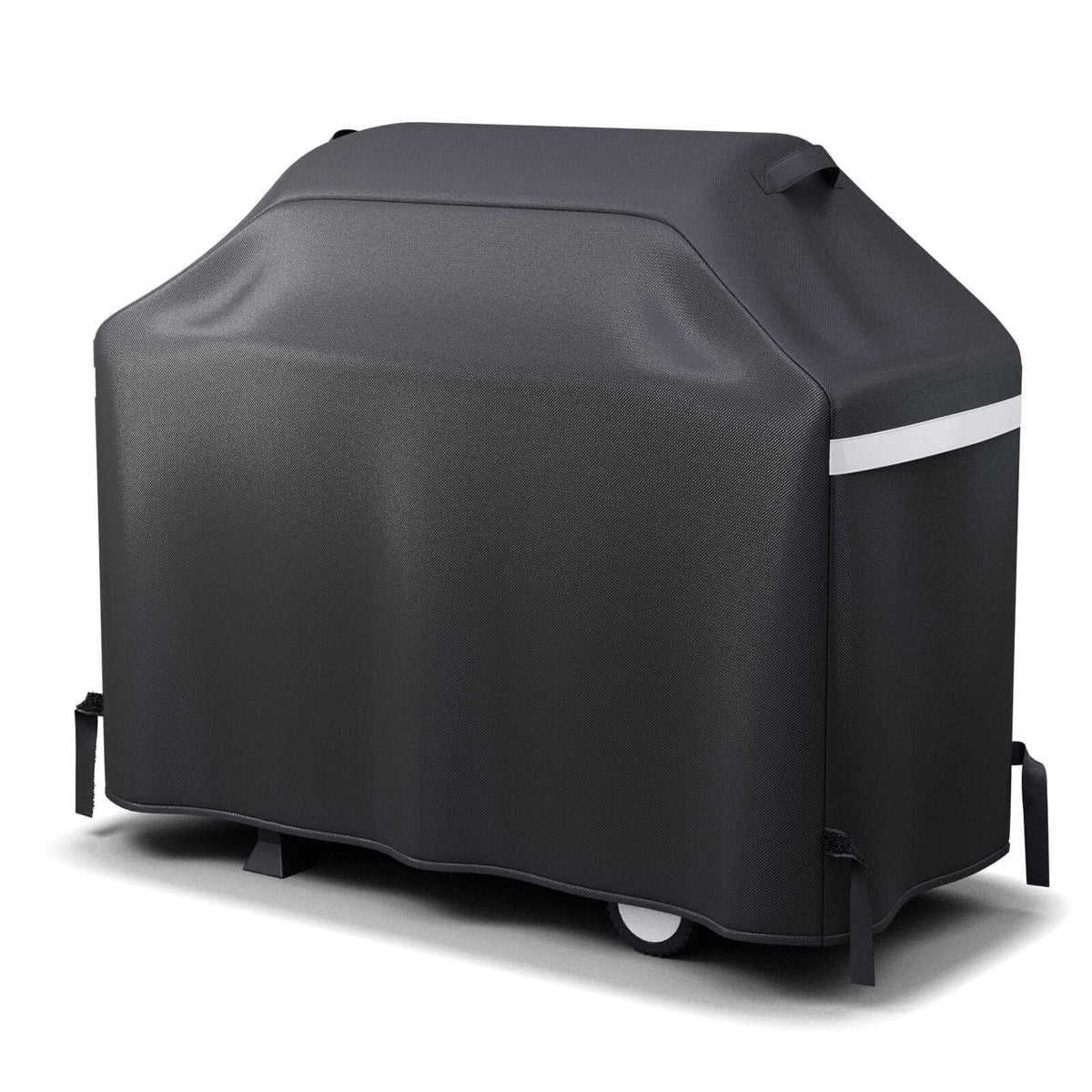 Grisun 55-inch grill cover showing precise fit for compatible grills