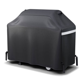 Grisun 55-inch grill cover showing precise fit for compatible grills