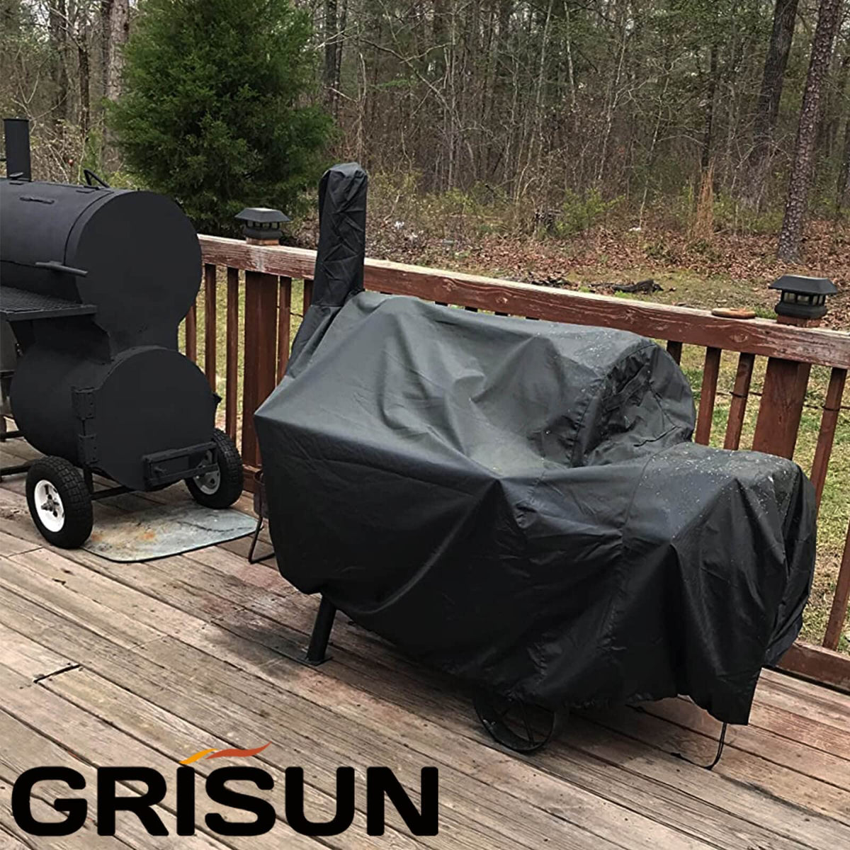 Sturdy three-layer stitching on Grisun cover resists tearing in wind