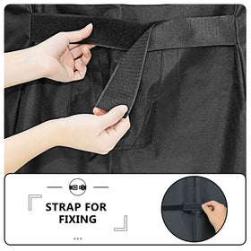Fabric handles on both sides enable easy removal and hanging