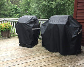 Grisun grill cover handles make on/off installation easy
