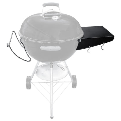 GRISUN grill table shelf on Weber 22-inch adds extra workspace.