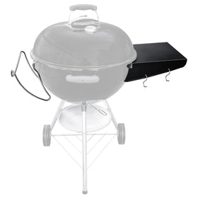 GRISUN grill table shelf on Weber 22-inch adds extra workspace.