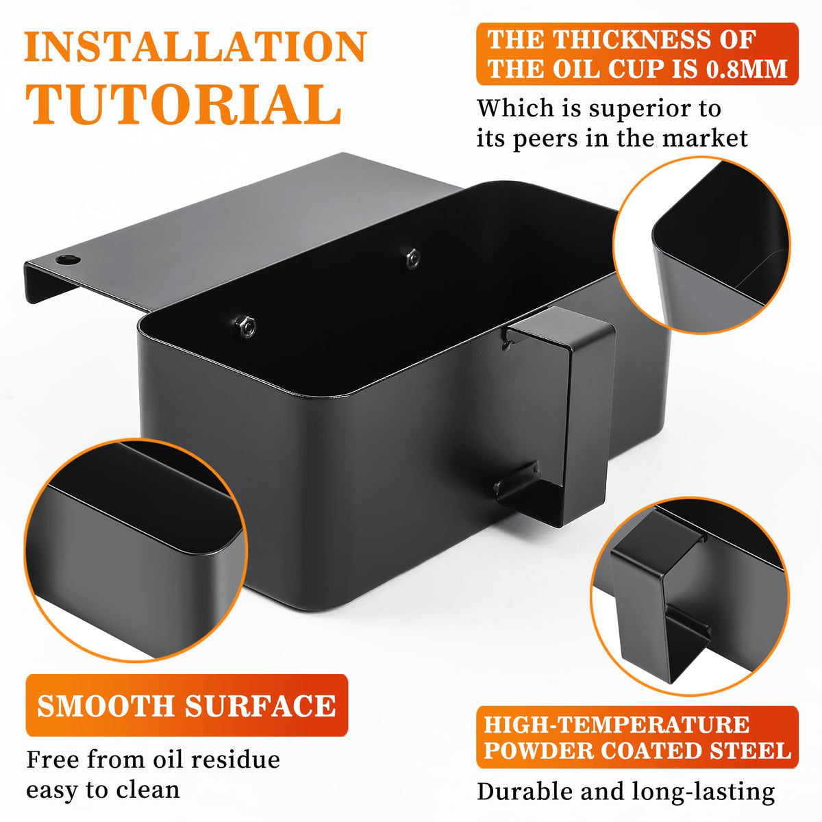 GRISUN three-hook assortment for versatile mounting on Blackstone grills.