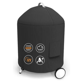 Grisun kettle cover for Weber 22-inch, top view, protects from rain and sun.