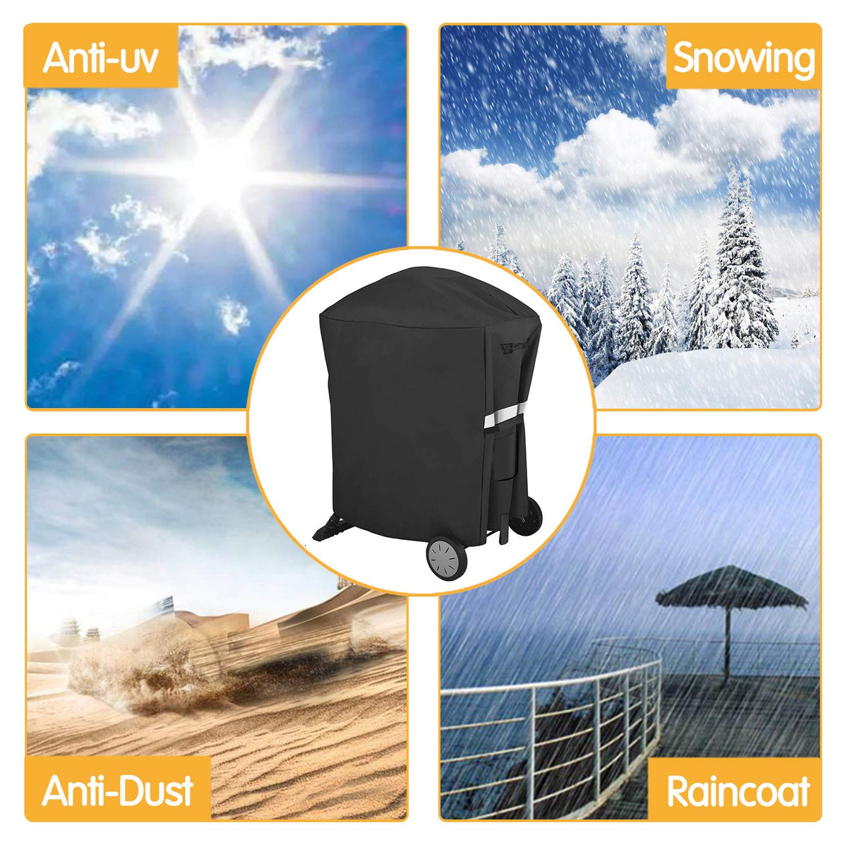 GRISUN reflective strips improve visibility in bright sun or low light.