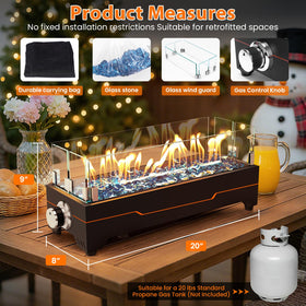 GRISUN tabletop smores fire pit ideal for roasting marshmallows outdoors.