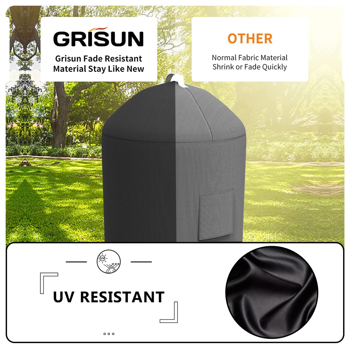 Grisun Velcro straps, secure fit against windy days.