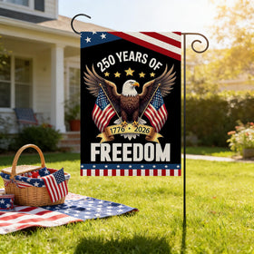 Gritose outdoor flag for porches, decks, or balconies creates a warm, festive welcome.