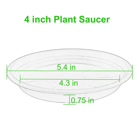 Grjoprt plant saucer 5inch fits medium pots and desks.