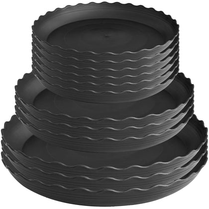 Grjoprt plant saucer 6-inch pack keeps indoor pots dry and tidy