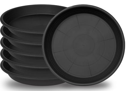 Grjoprt plant saucer 6-pack 10-inch, protects surfaces and keeps plants tidy.