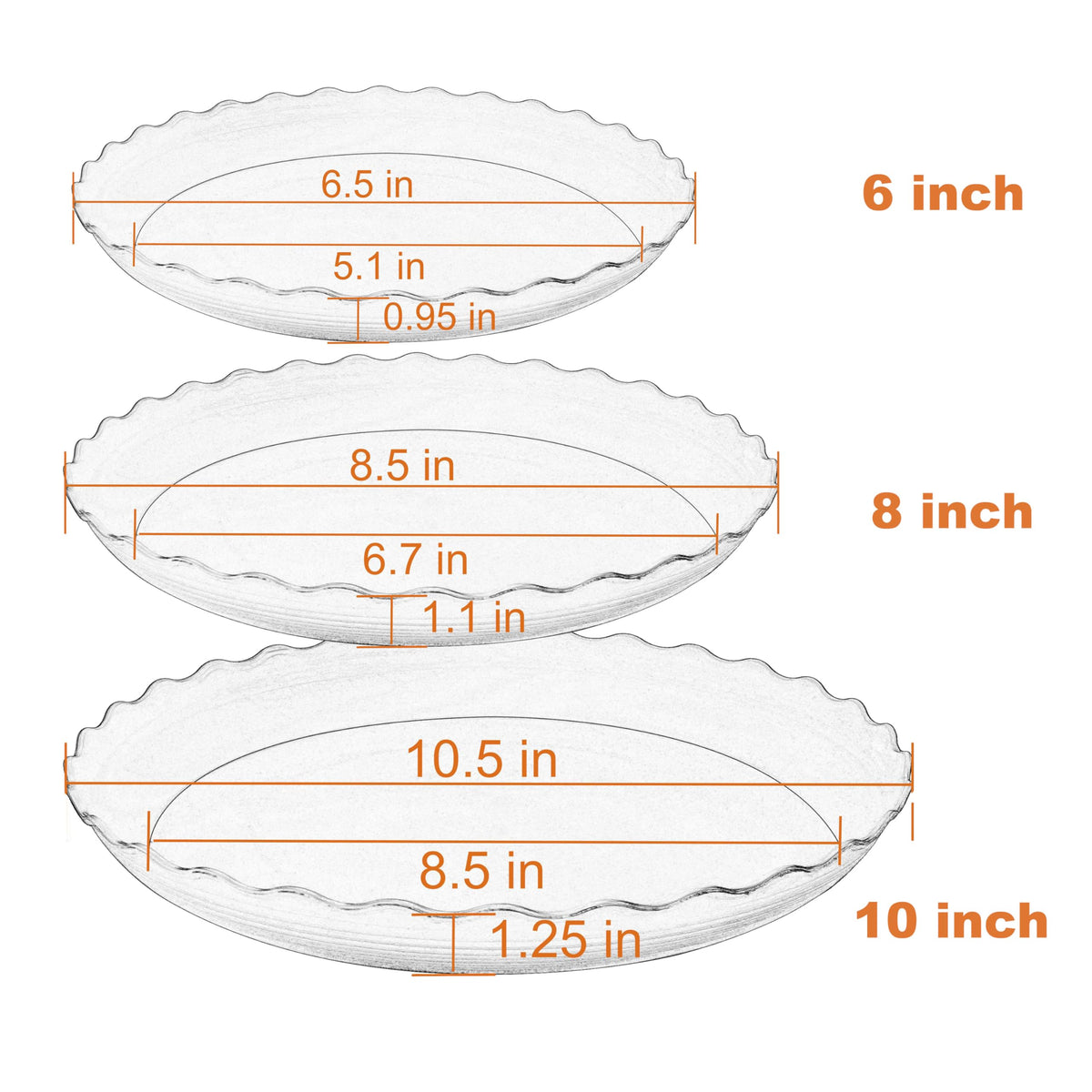 Grjoprt 8-inch plant saucer pack protects surfaces from spills