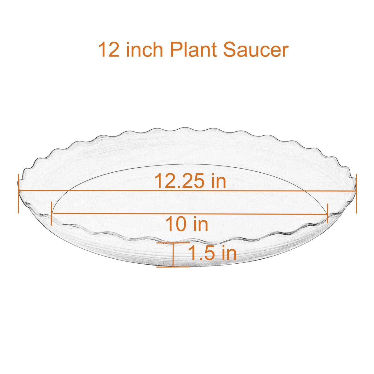 Grjoprt bottom-diameter 10-inch saucer fits various pots and prevents spills.