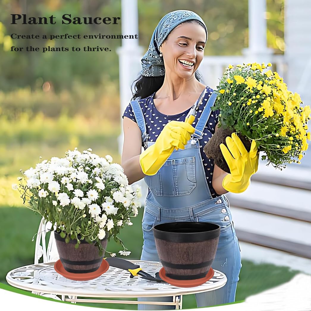 Grjoprt plastic drip trays for indoor outdoor protection.