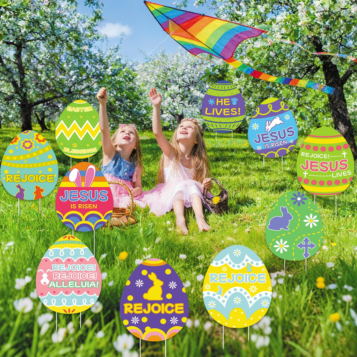 GRMIKBU Religious Easter designs for outdoor walls and lawns