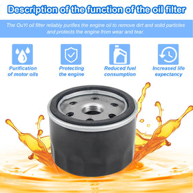Grngven 492932S oil filter fits Kawasaki FR series compatible mowers
