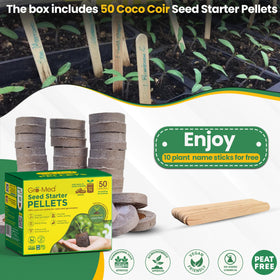 Gro-Med coco coir retains moisture for healthy seedlings