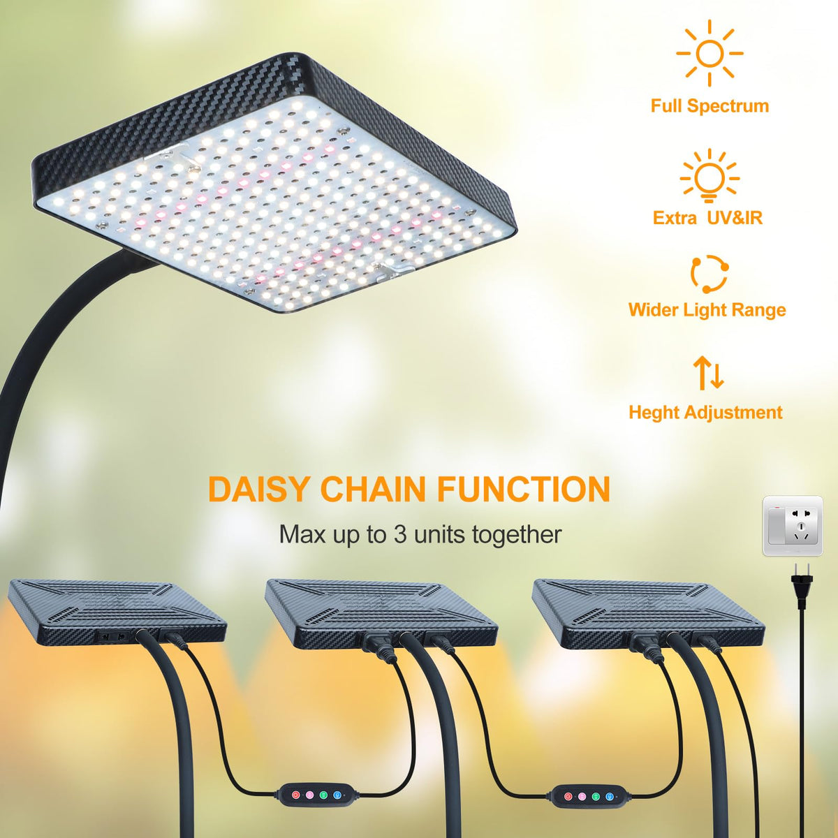 GroCruiser 208 LEDs deliver balanced light for all growth stages