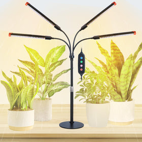 GroCruiser 4Head light panel lit with bright coverage for indoor plants