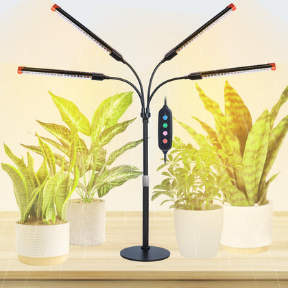 GroCruiser 4Head light panel lit with bright coverage for indoor plants