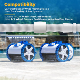 GRONGU quick-install hose floats snap onto hoses for faster setup.