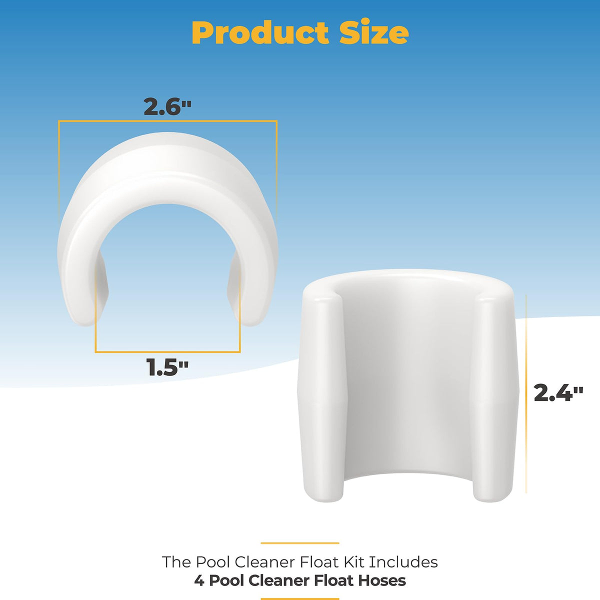 GRONGU hose floats demonstrate compatibility with Hayward PVX280PK2 cleaners and hose systems.