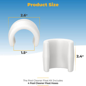 GRONGU hose floats demonstrate compatibility with Hayward PVX280PK2 cleaners and hose systems.
