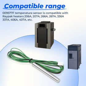 GRONGU sensor supports Raypak models including 206A and 207A.