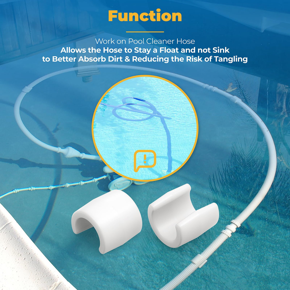 GRONGU universal cleaner compatibility supports 2/4 wheel pool systems.