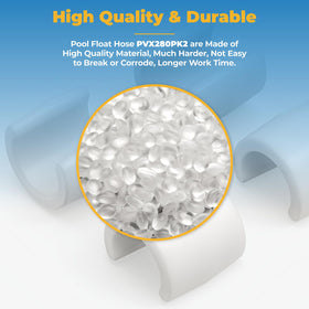 GRONGU white floating pool hose floats improve visibility and safer hose routing.