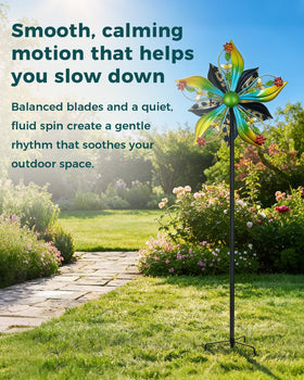 Gronhof wind spinner outdoor garden decor that stays durable in all seasons.