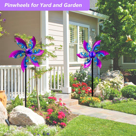 Gronhof wind spinner purple backyard focal point for patios.