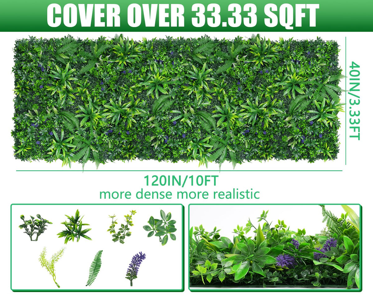 Grooy boxwood wall panel suitable for indoor or outdoor porches and backyards